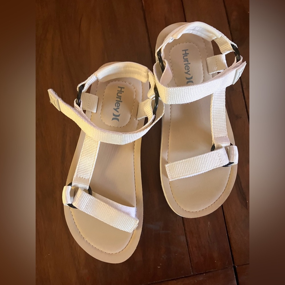 Hurley Adjustable Velcro Strappy Sandals